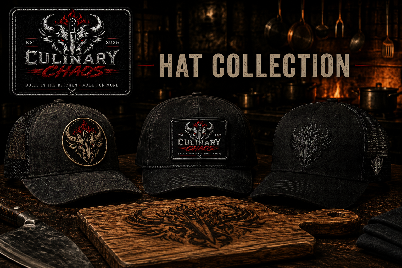 Culinary Chaos Hats