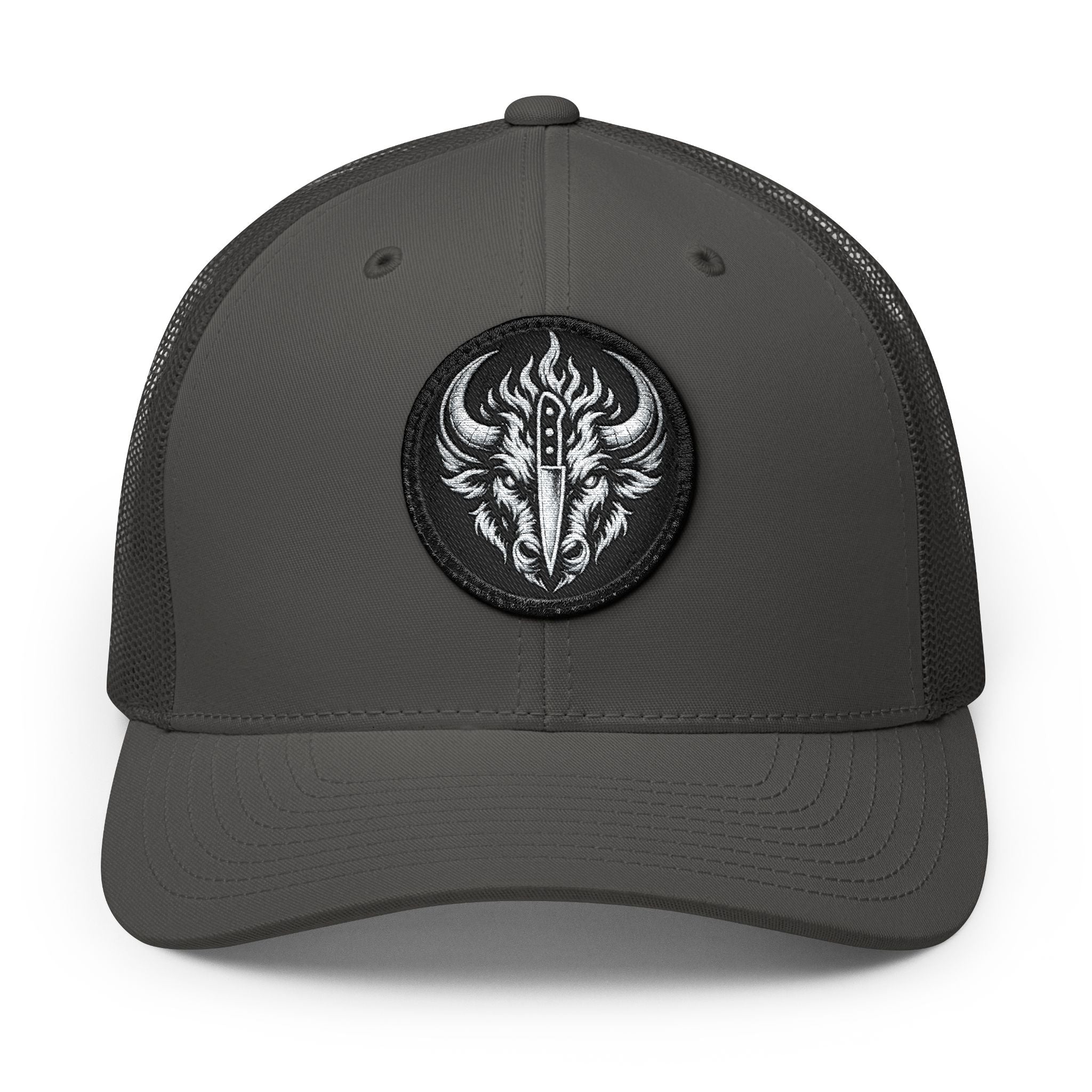 Culinary Chaos Buffalo Trucker Cap | Embroidered Patch Snapback Hat