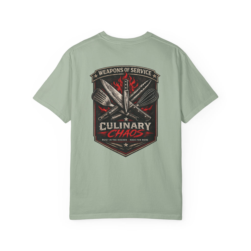 Weapons of Service Tee | Culinary Chaos