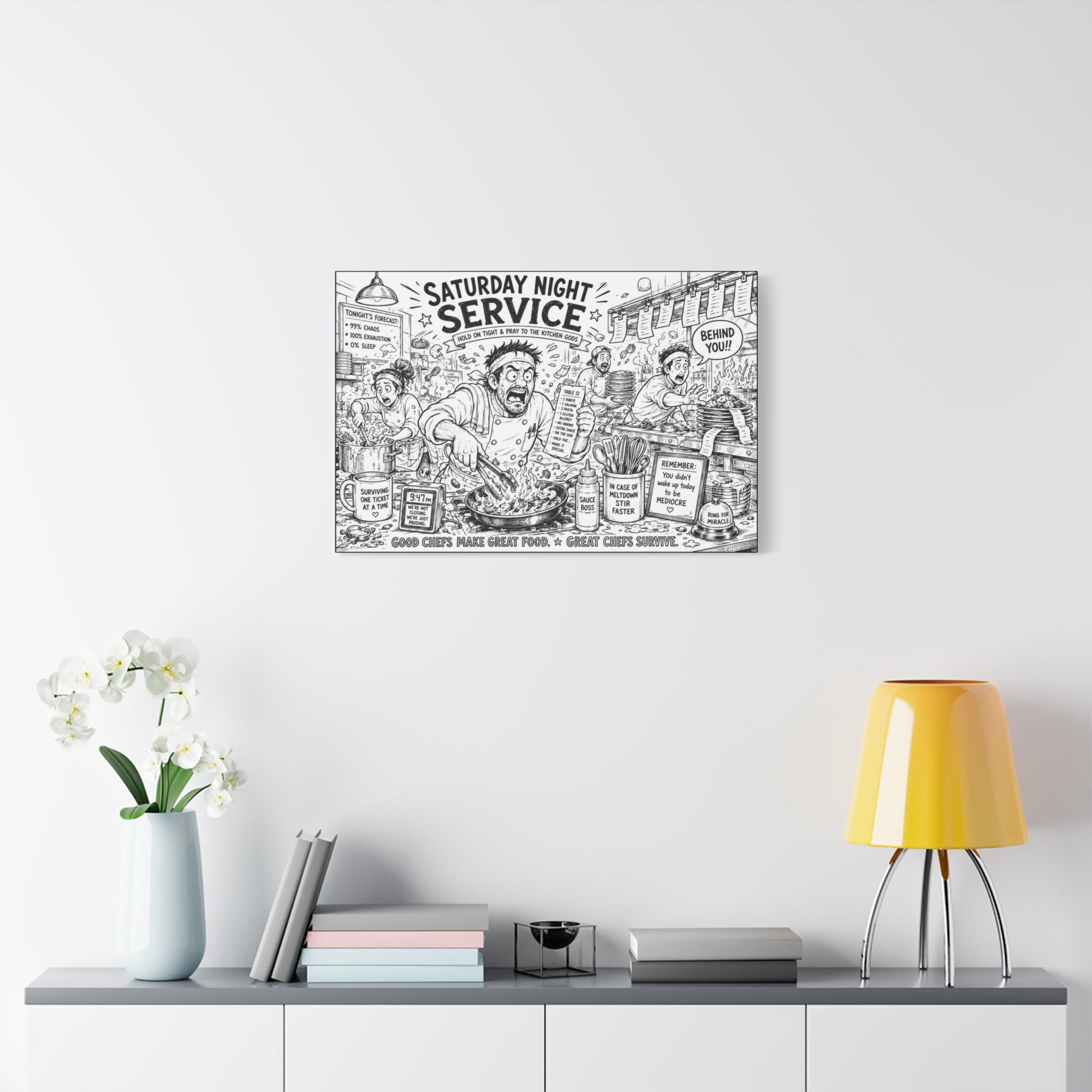 Saturday Night Service Canvas Wall Art