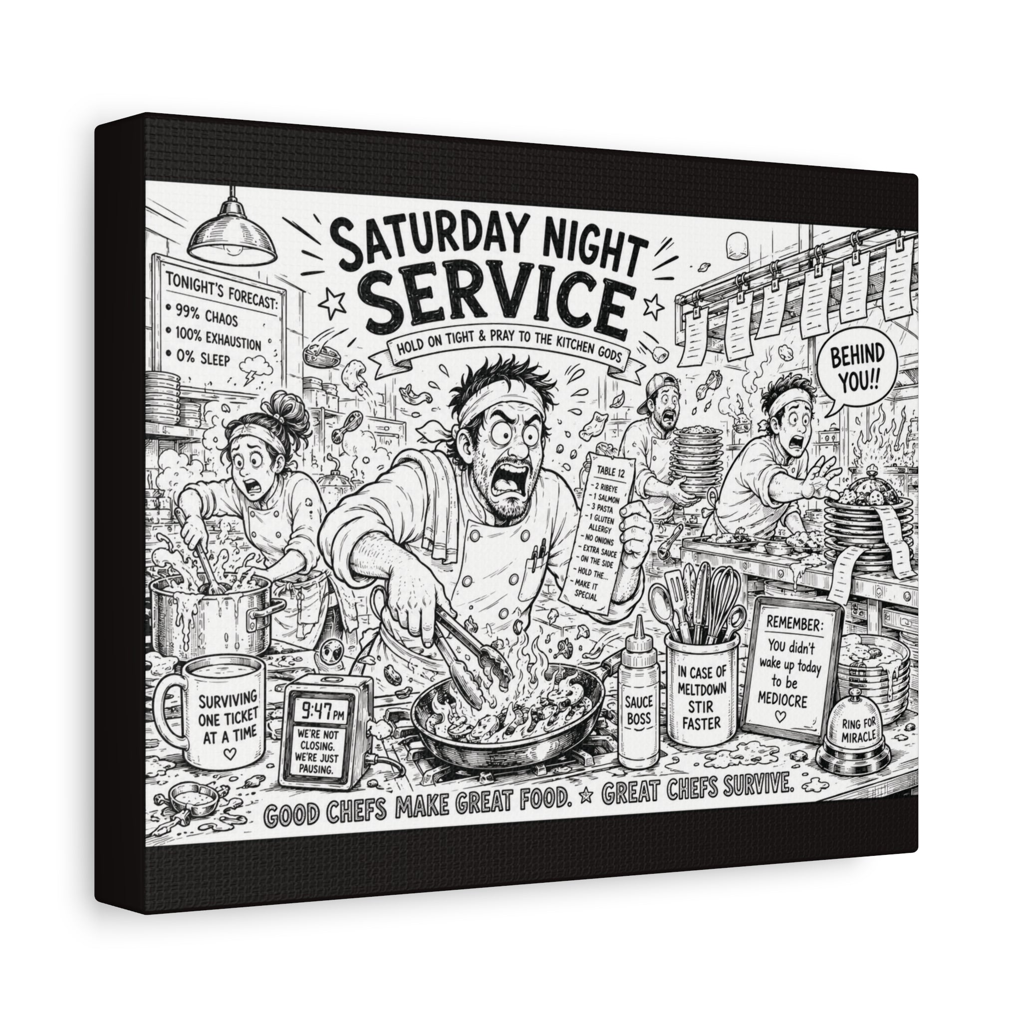 Saturday Night Service Canvas Wall Art