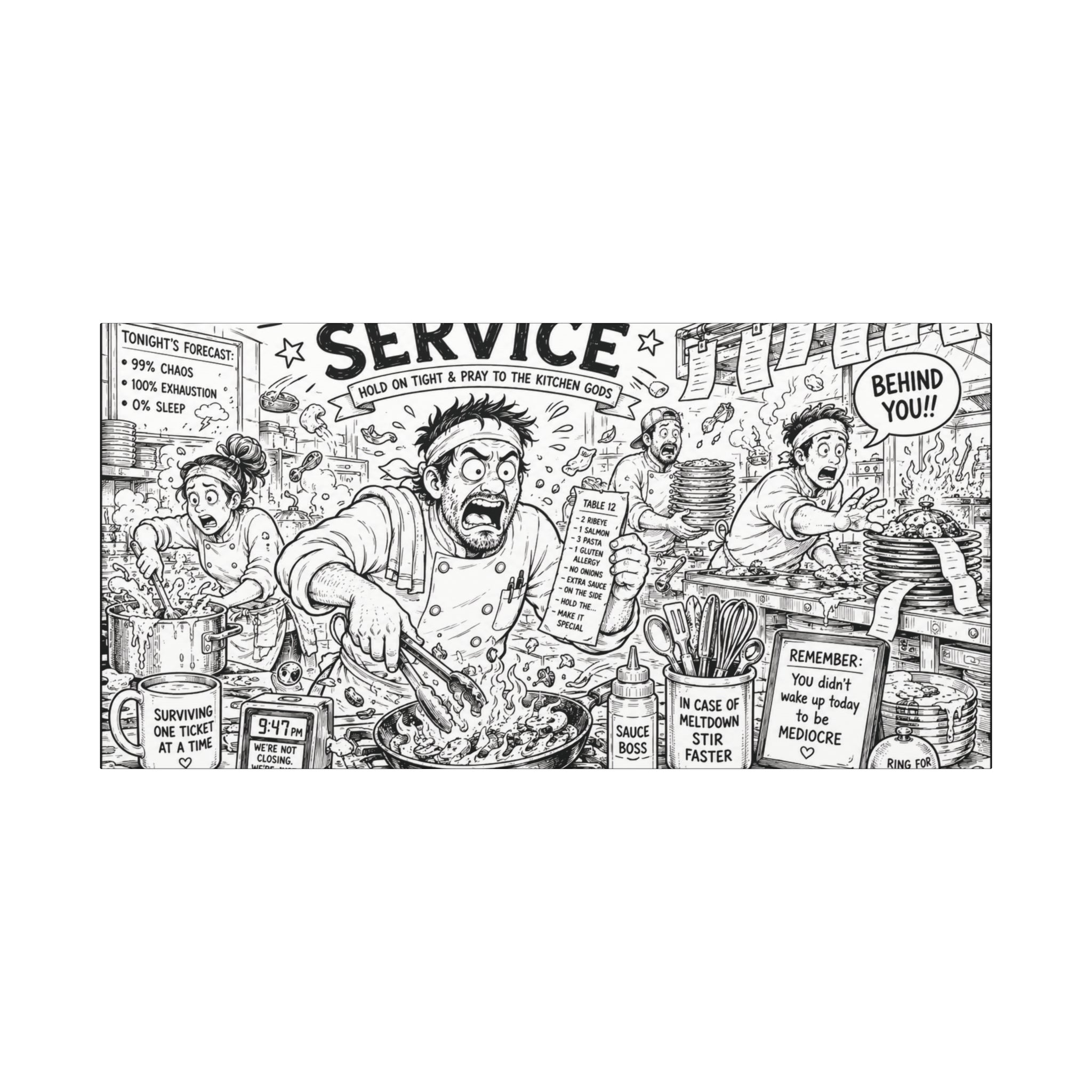 Saturday Night Service Canvas Wall Art