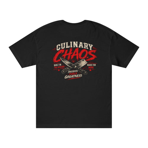 Culinary Chaos Graphic Tee – Chef Kitchen Cooking Shirt