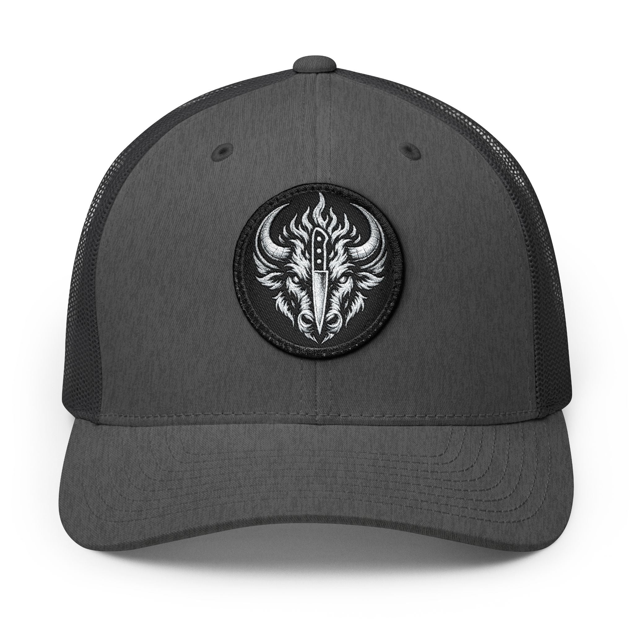 Culinary Chaos Buffalo Trucker Cap | Embroidered Patch Snapback Hat