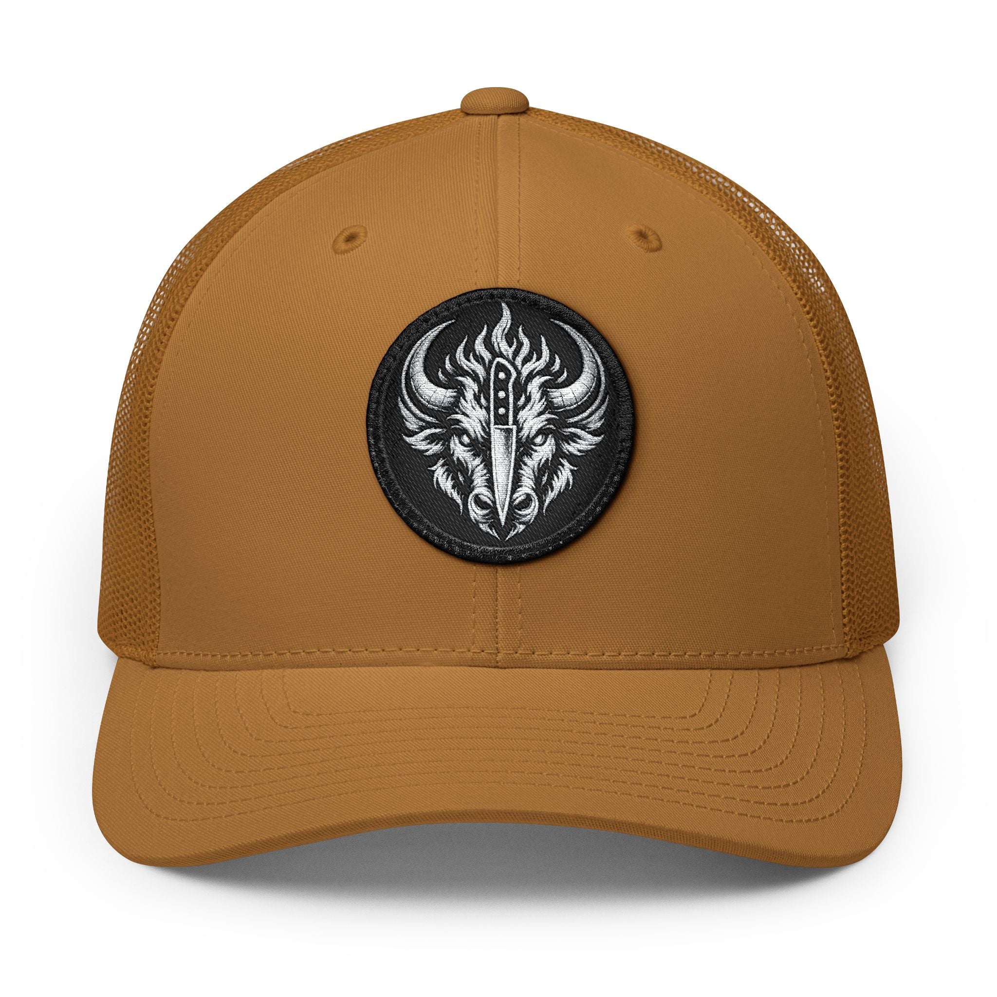 Culinary Chaos Buffalo Trucker Cap | Embroidered Patch Snapback Hat