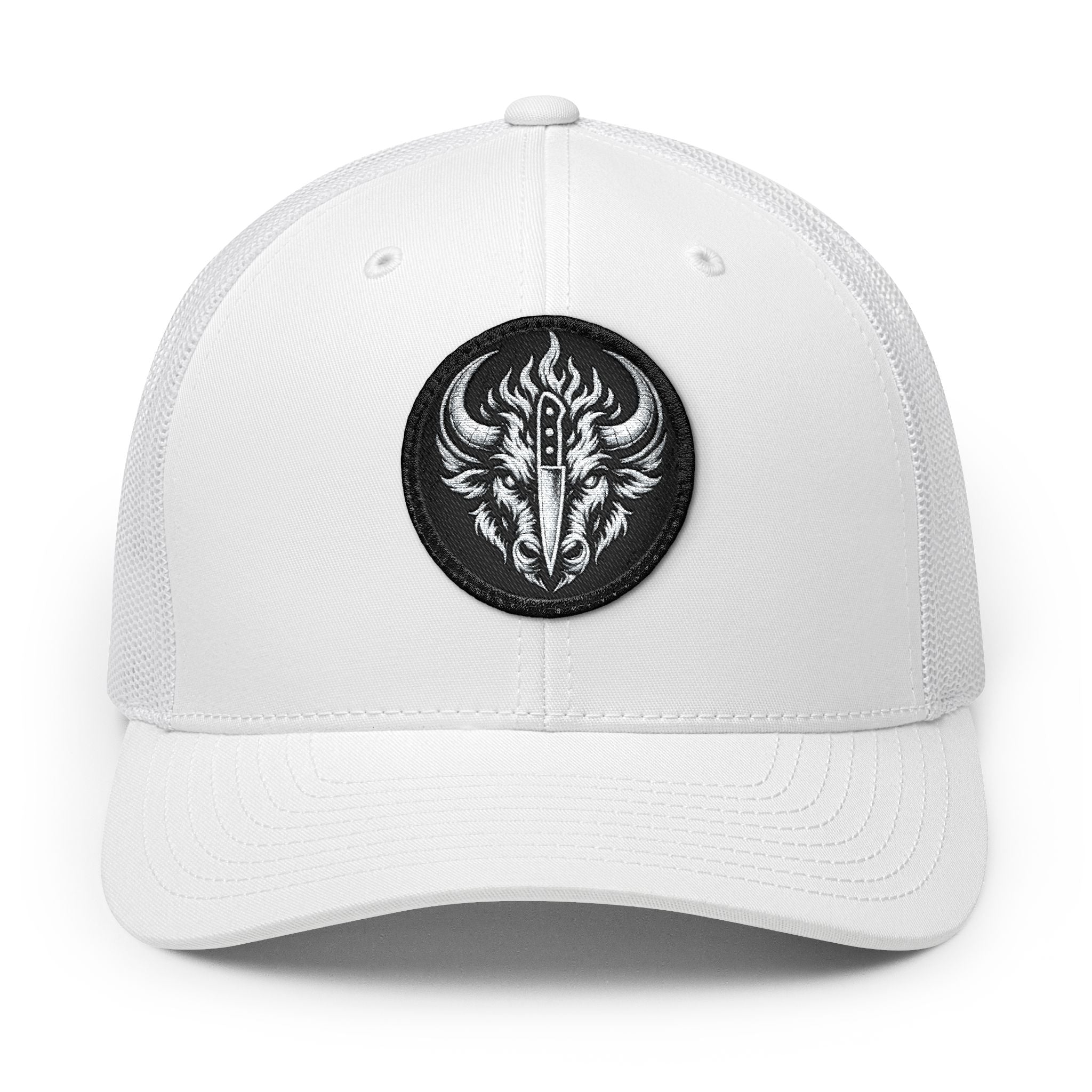 Culinary Chaos Buffalo Trucker Cap | Embroidered Patch Snapback Hat