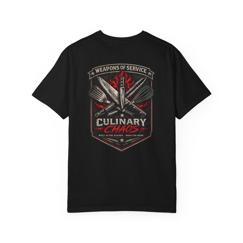 Weapons of Service Tee | Culinary Chaos
