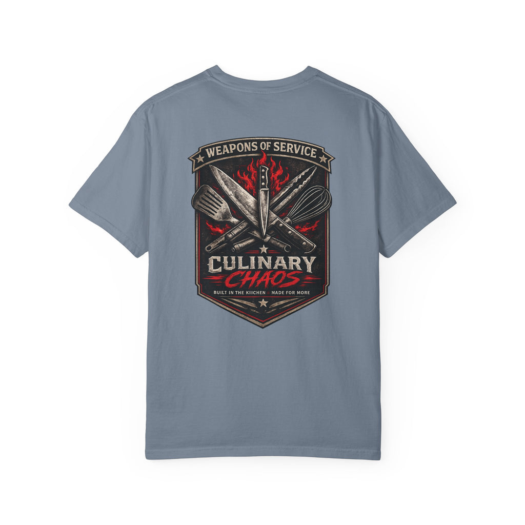 Weapons of Service Tee | Culinary Chaos