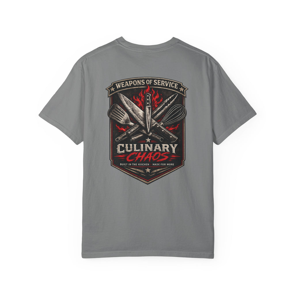 Weapons of Service Tee | Culinary Chaos