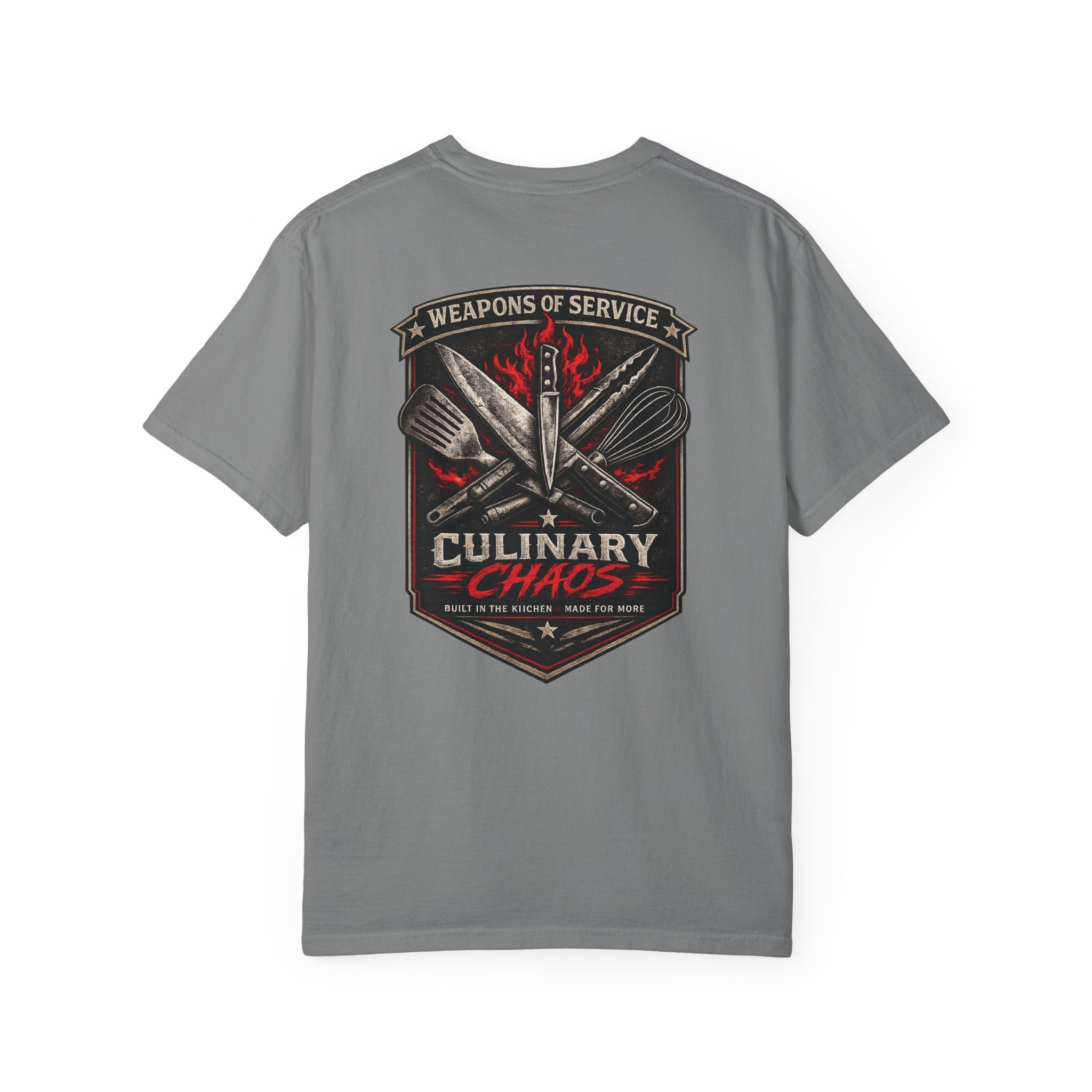Weapons of Service Tee | Culinary Chaos