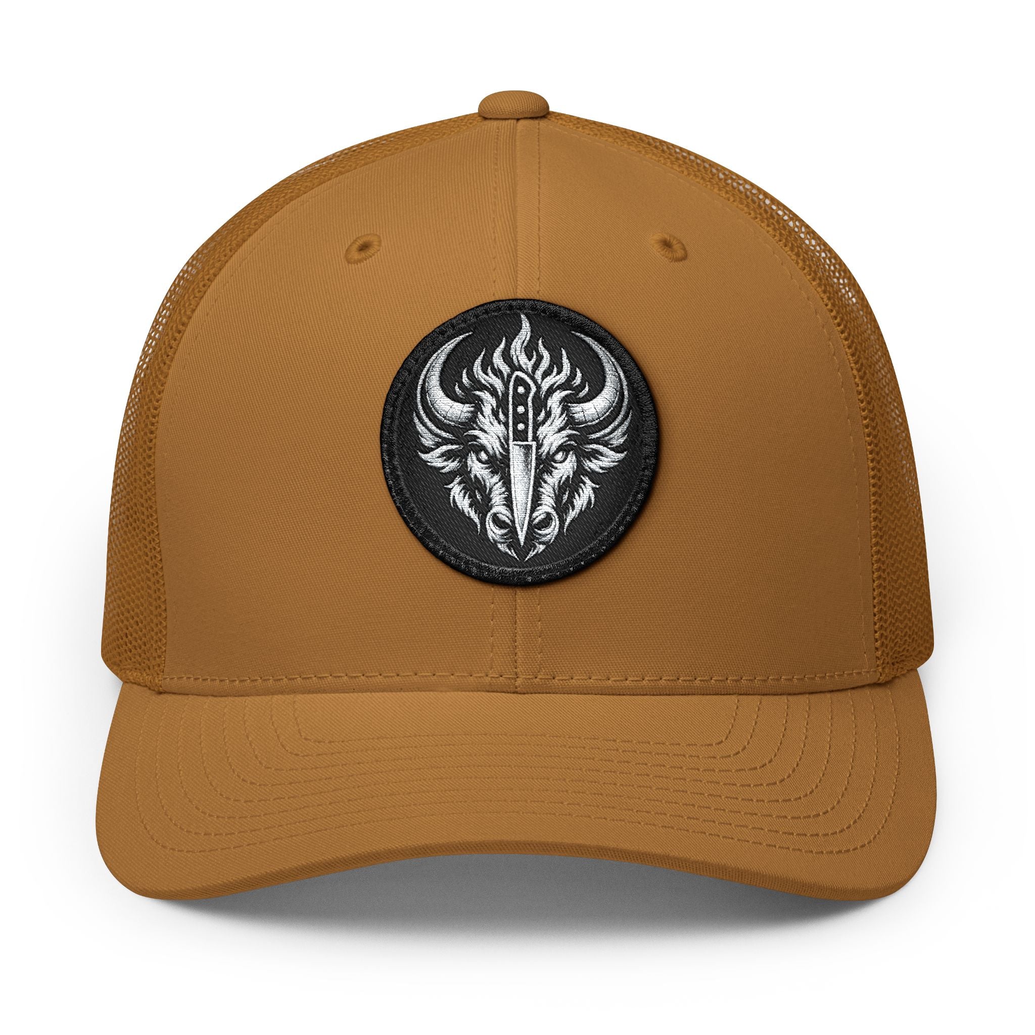 Culinary Chaos Buffalo Trucker Cap | Embroidered Patch Snapback Hat