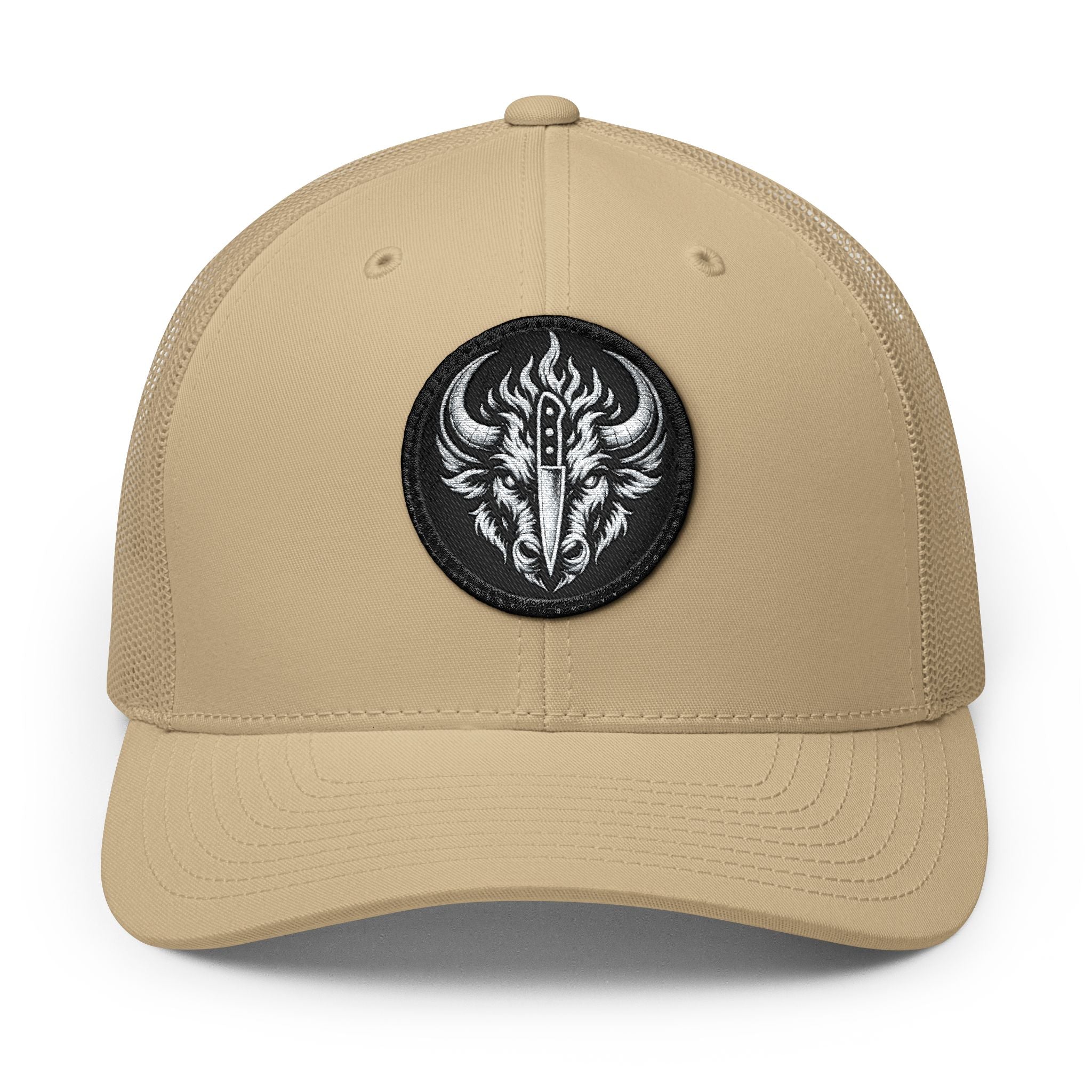 Culinary Chaos Buffalo Trucker Cap | Embroidered Patch Snapback Hat