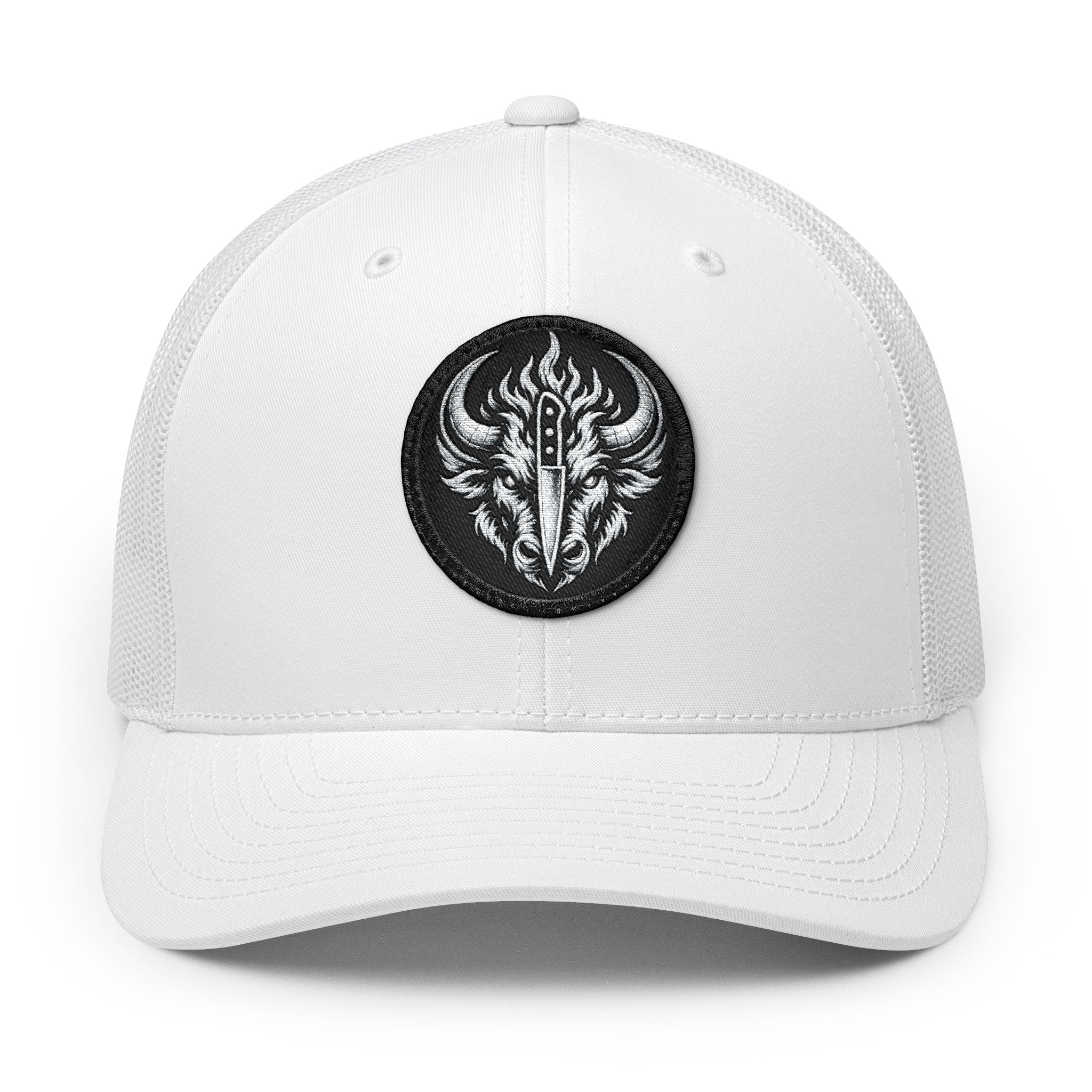 Culinary Chaos Buffalo Trucker Cap | Embroidered Patch Snapback Hat