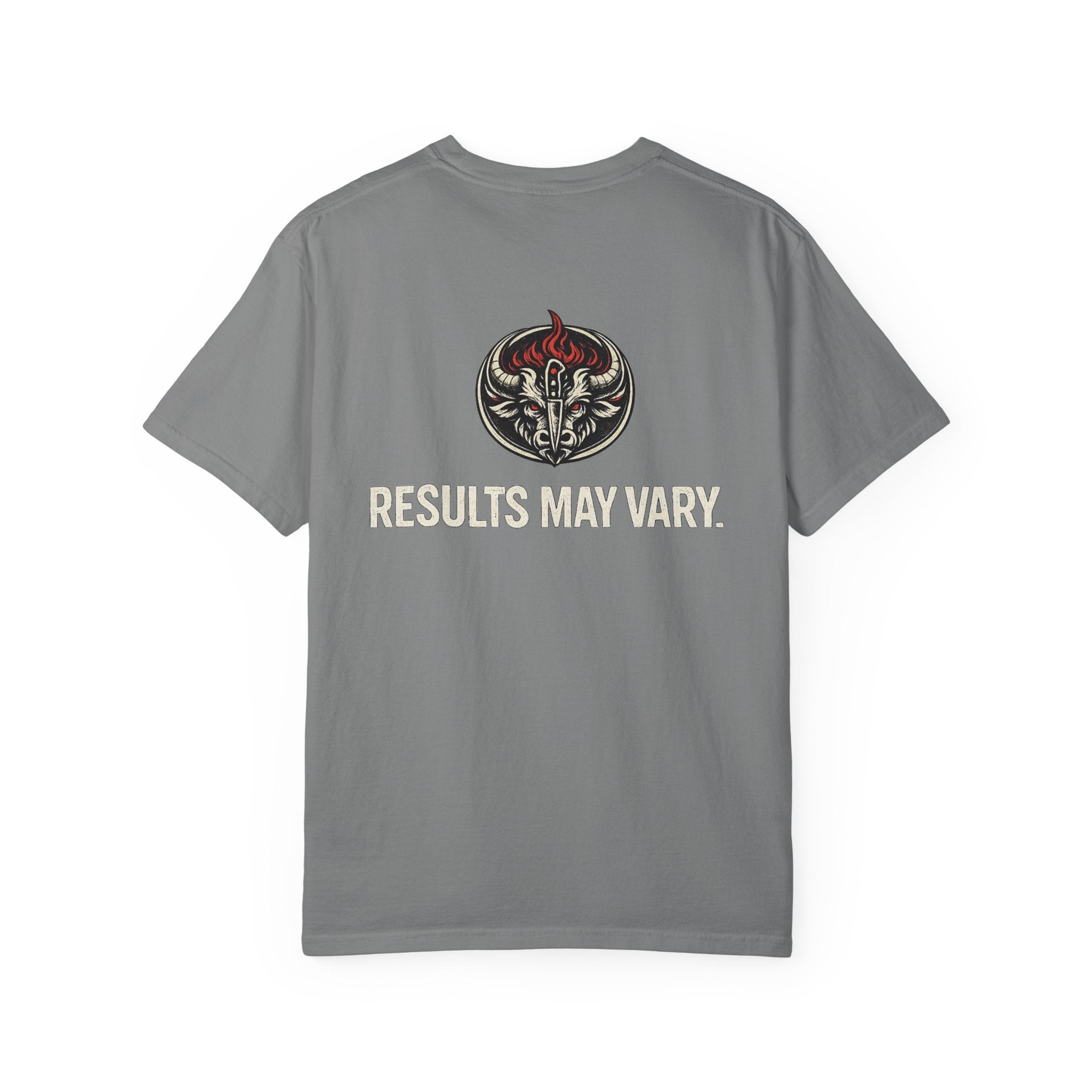 Service With A Smile T-Shirt | Funny Restaurant & Hospitality Graphic Tee | Results May Vary