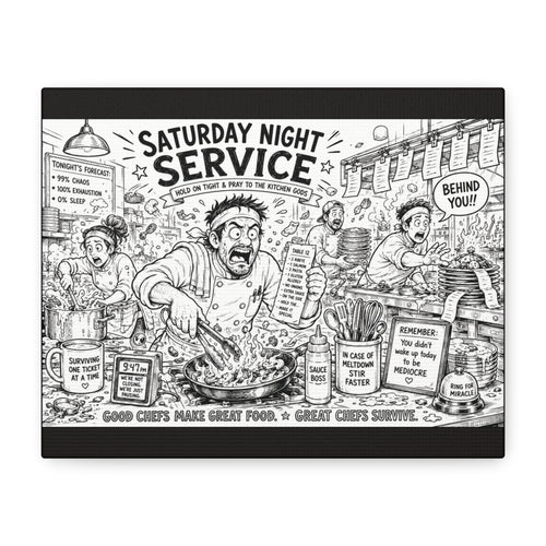 Saturday Night Service Canvas Wall Art