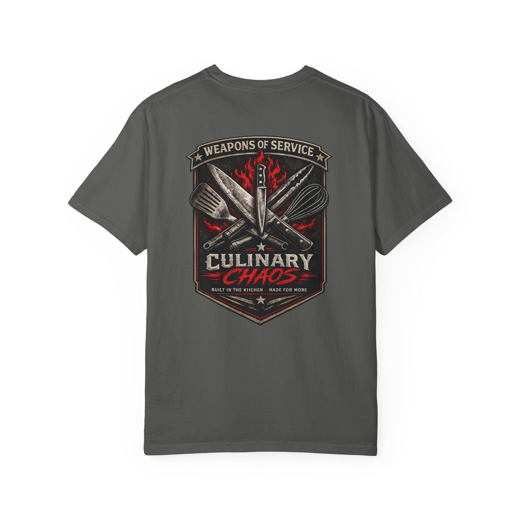 Weapons of Service Tee | Culinary Chaos