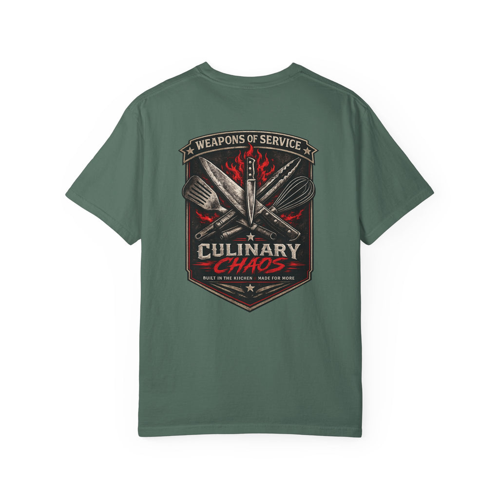 Weapons of Service Tee | Culinary Chaos