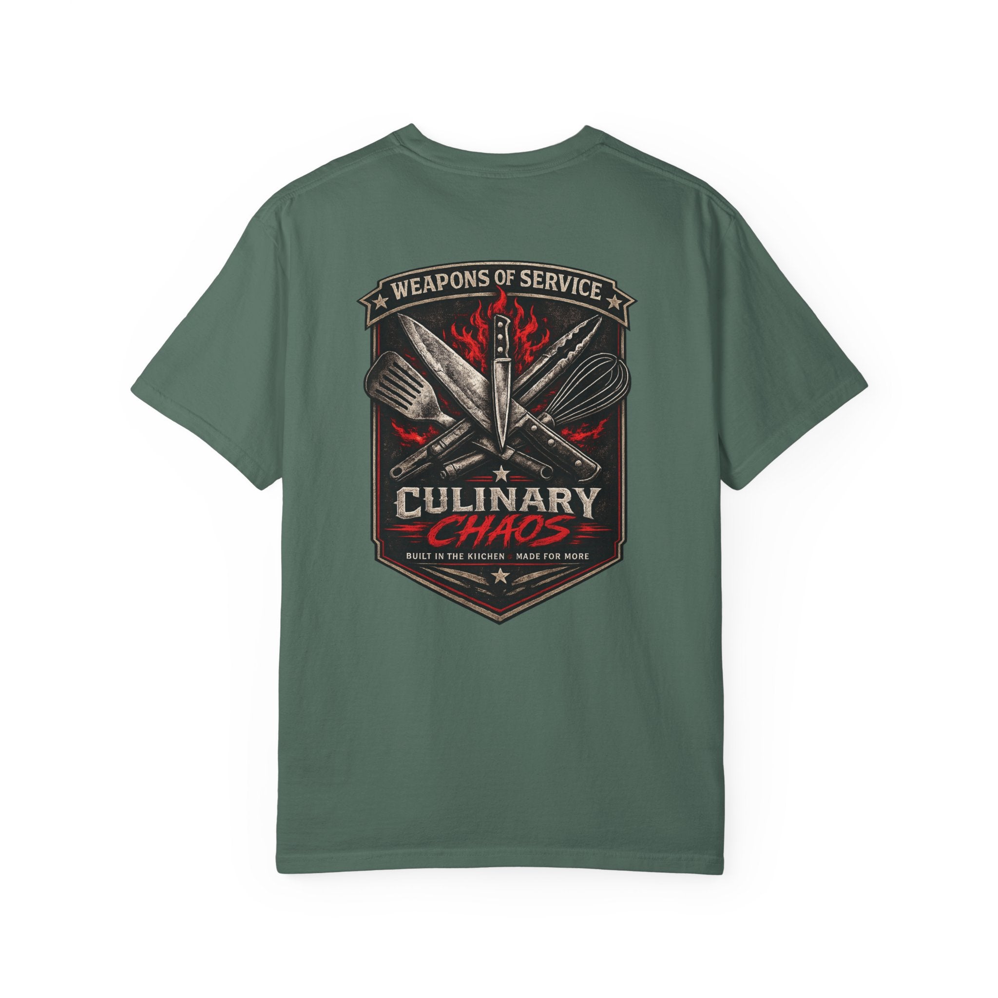 Weapons of Service Tee | Culinary Chaos