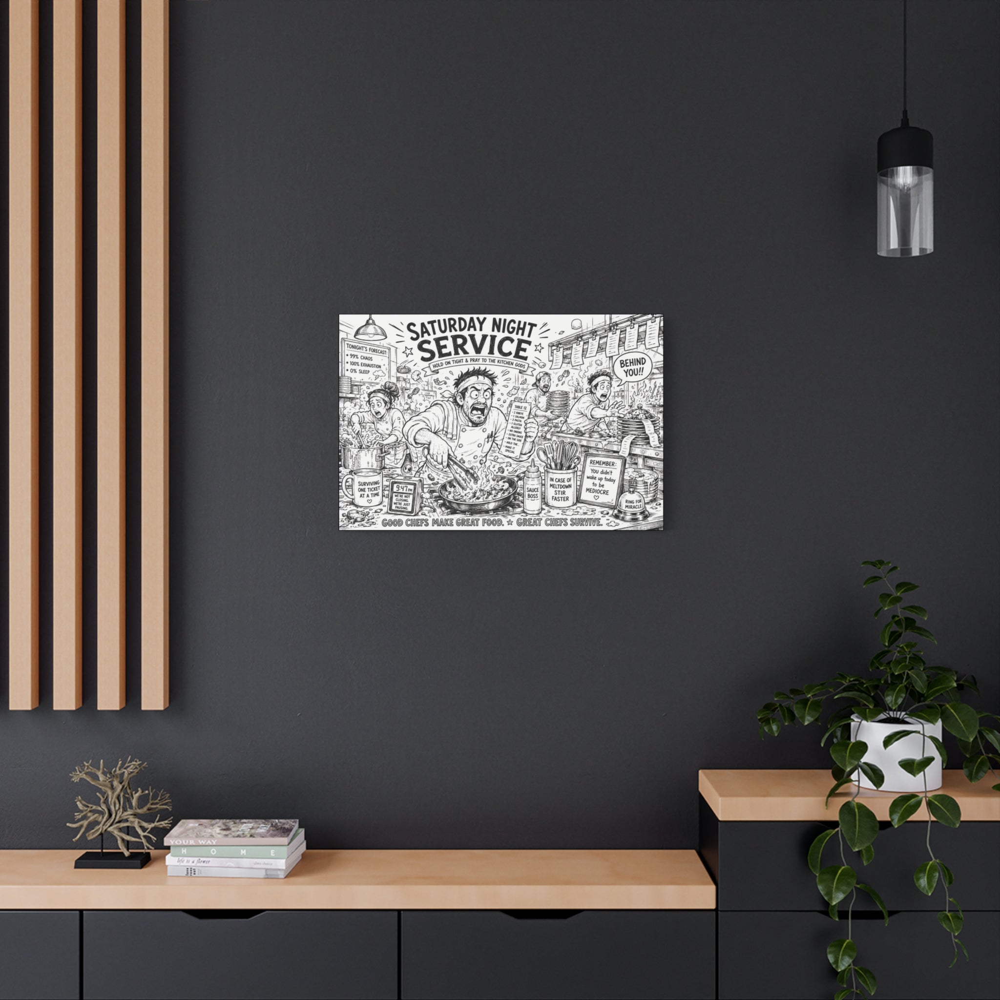 Saturday Night Service Canvas Wall Art